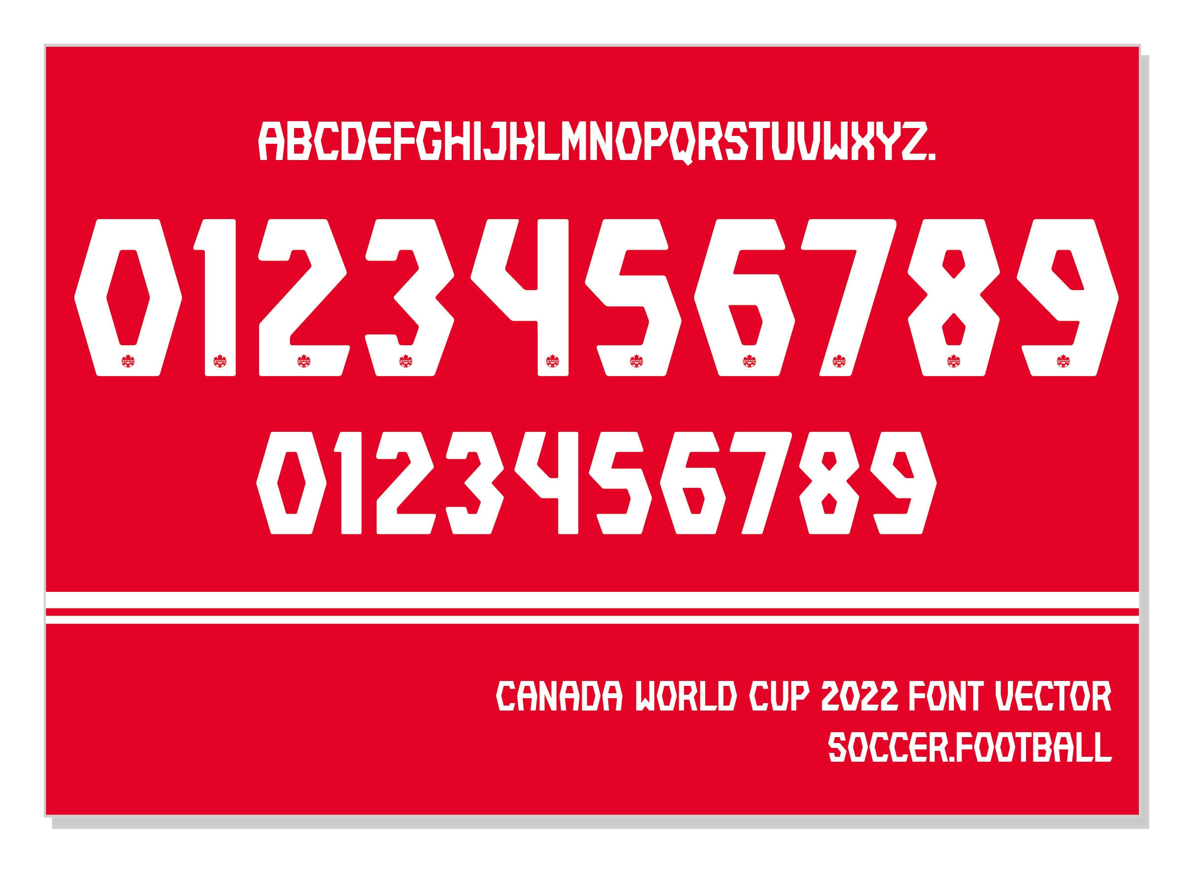 Font vector france home 2022 world cup font football sports style