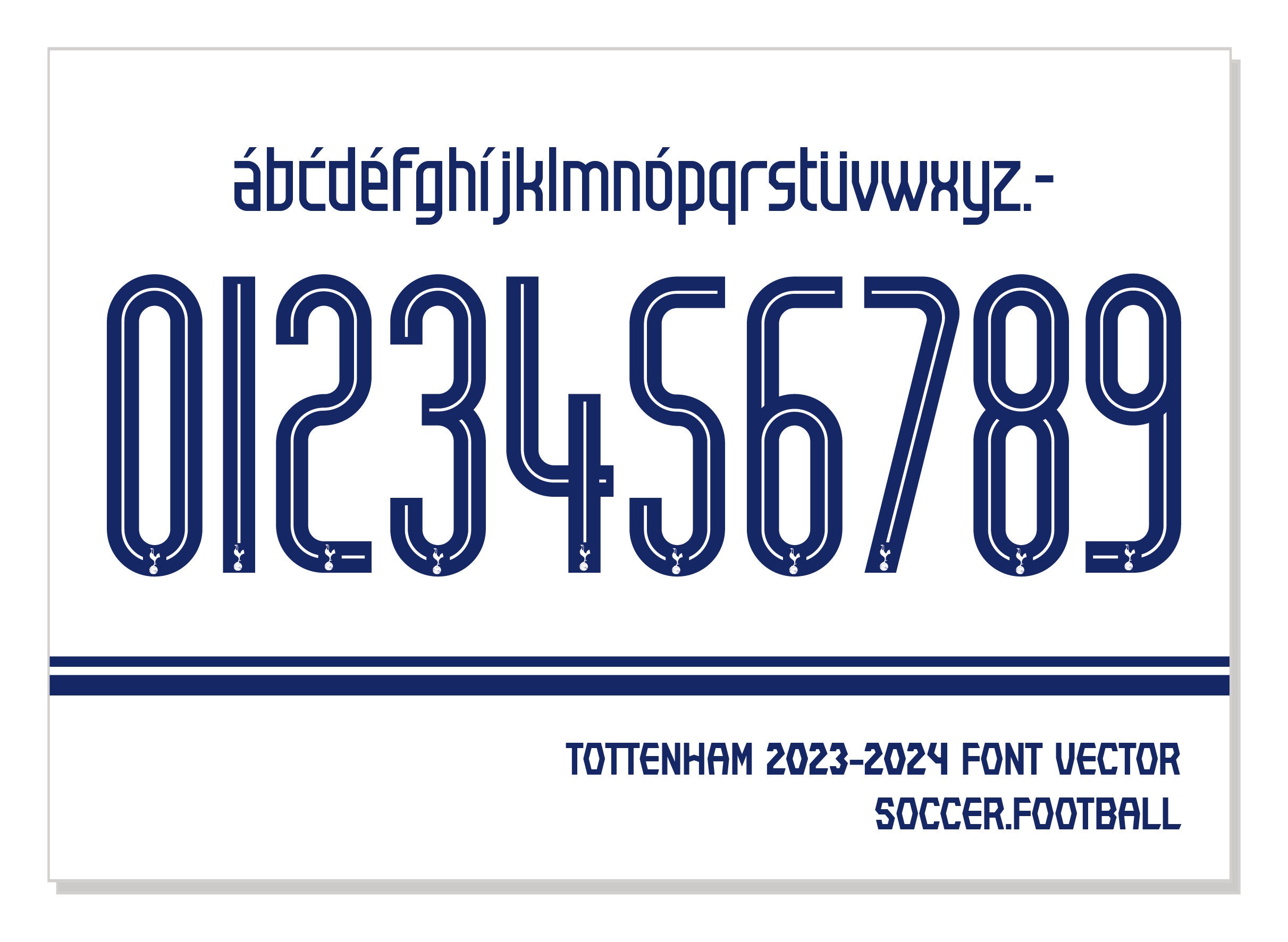 2023/24 Tottenham Hotspur FC EPL #7 SON Home, Away Soccer Name Set