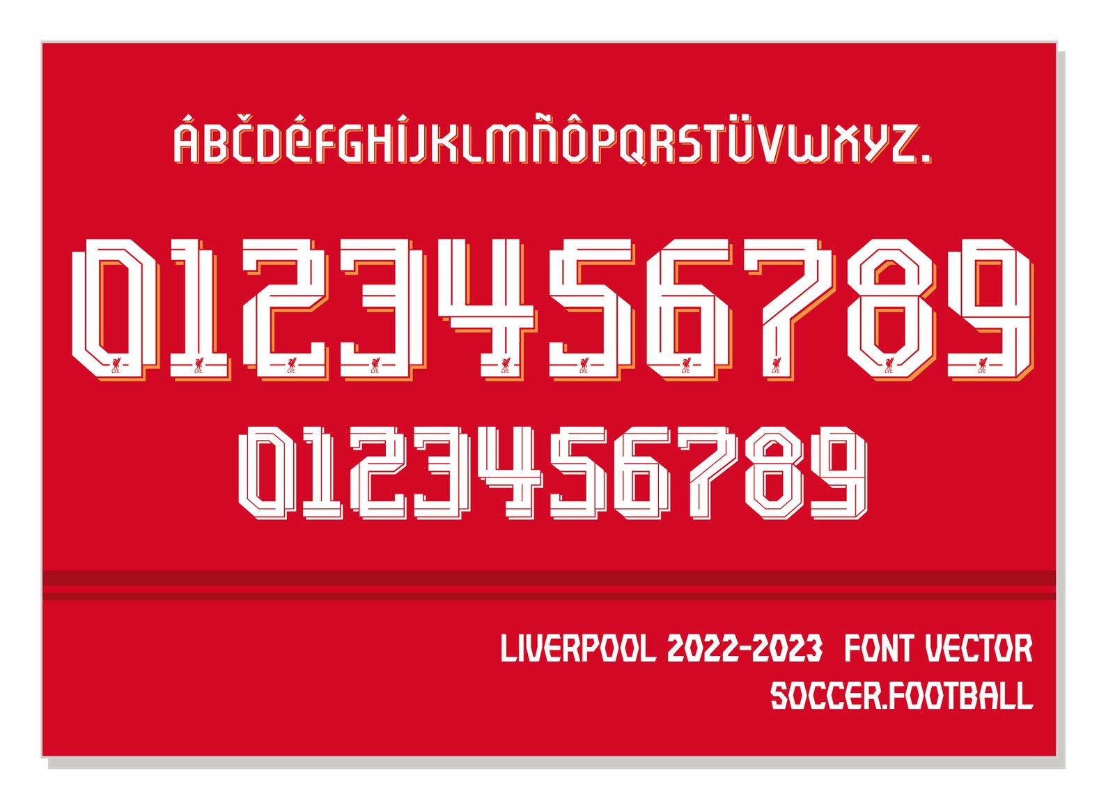 Font Vector Liverpool 2022/2023 Font SVG AI Eps Pdf TTF / Etsy