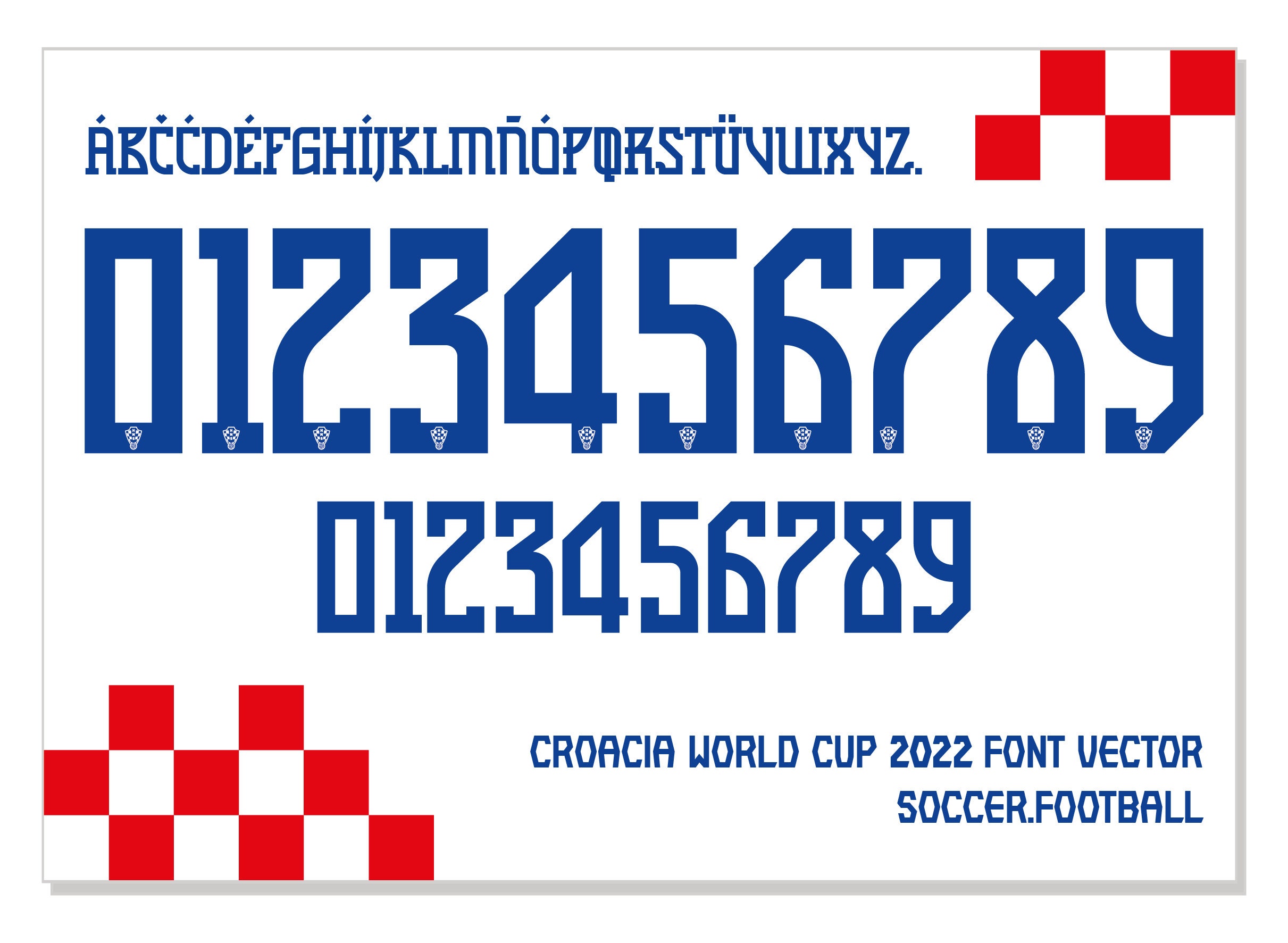 Font Vector Pack Font World Cup 2022 Font SVG AI Eps Pdf Etsy UK
