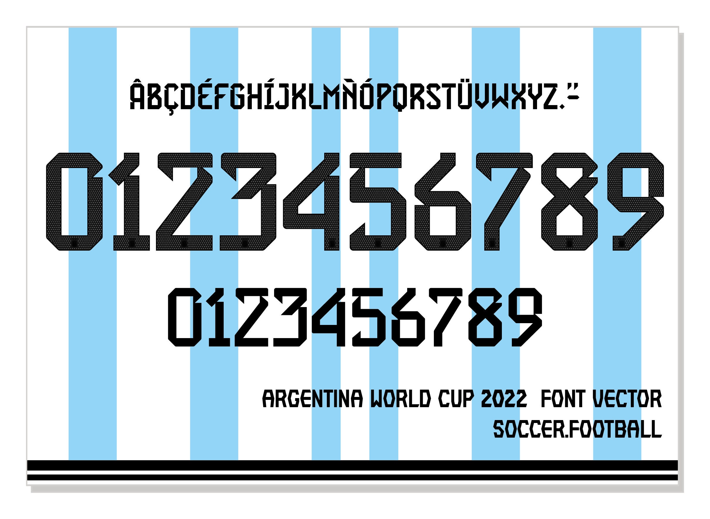 font vector team 2022 - 2023 kit sport style font. manchester football  style font. premier league. sports style letters and numbers for soccer  team Stock Vector