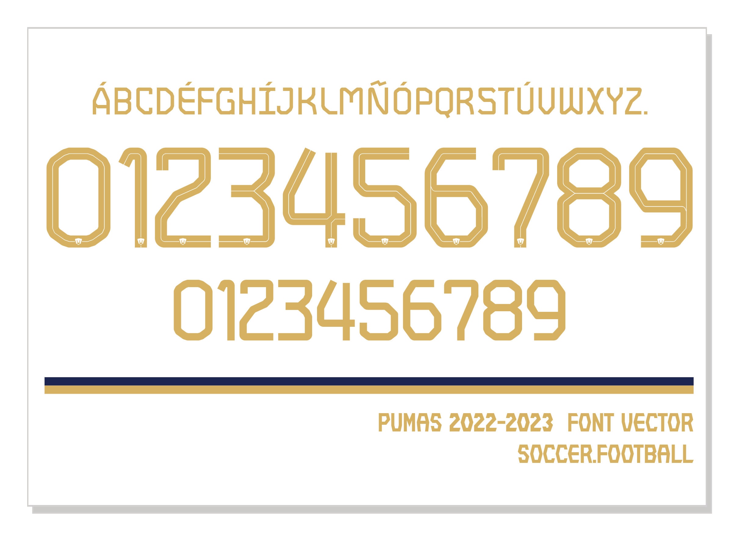 Font Vector Pumas Unam 2022/2023 Font SVG AI Eps Pdf TTF / Etsy New