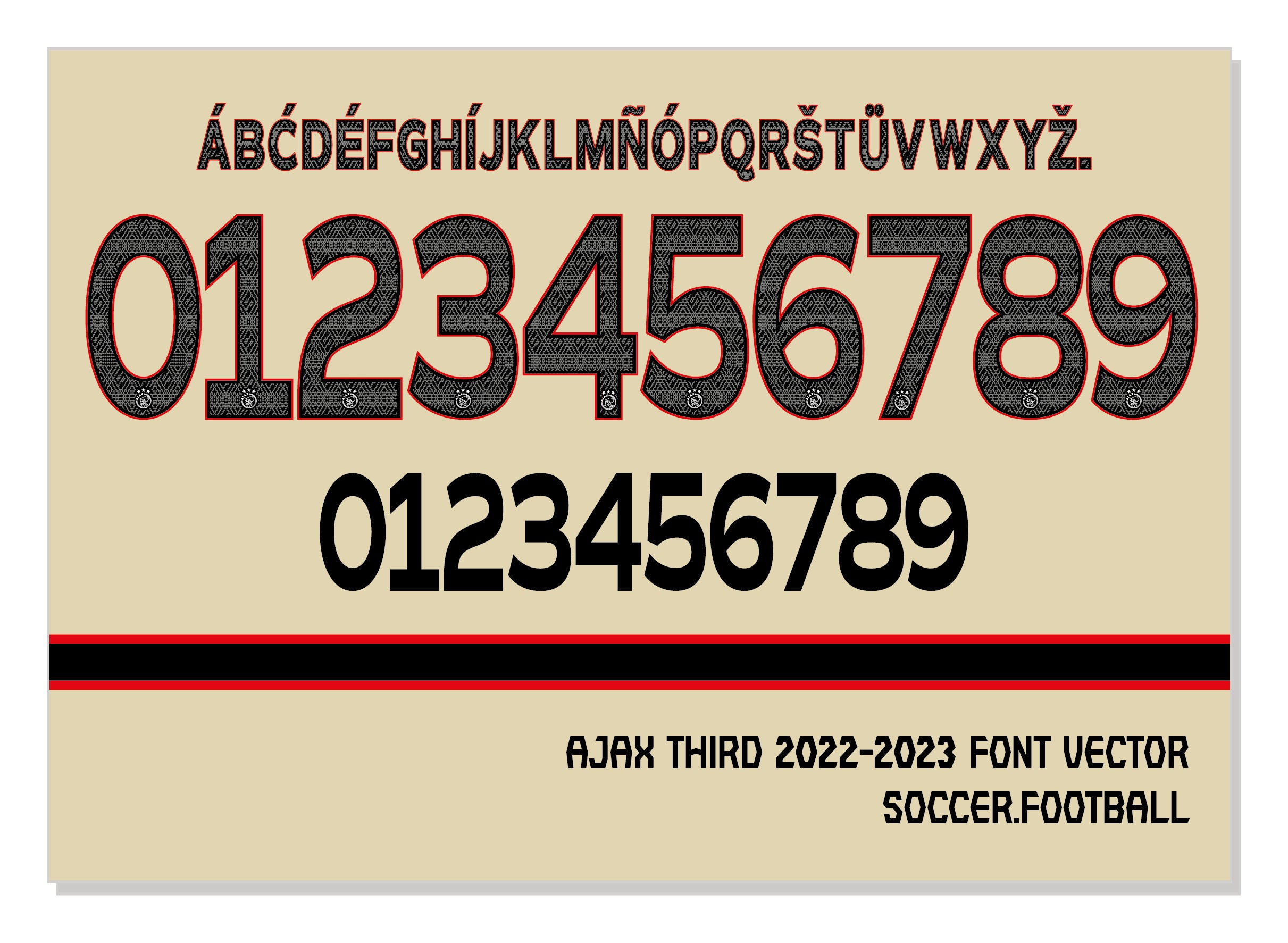 Font Vector Jersey Real Madrid 2023/2024 Font SVG, AI, Eps, Pdf, TTF /  Cutting Kit, Vector File / Football Soccer Shirt. -  España