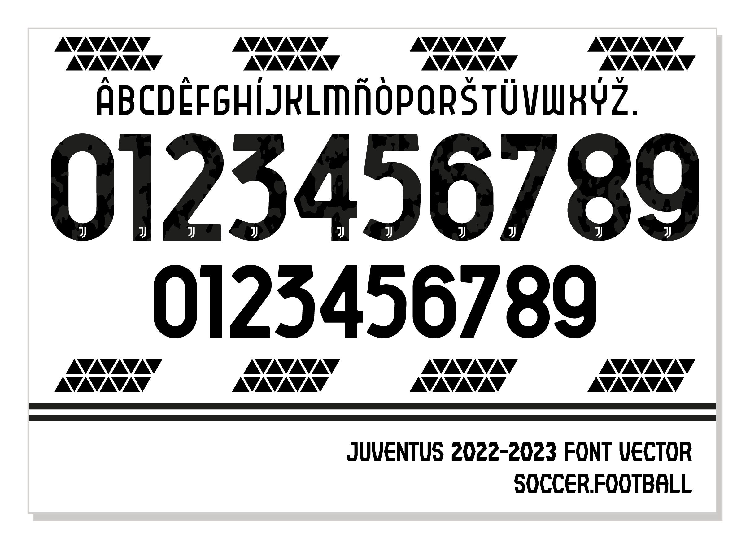 Font Vector Juventus 2022/2023 Font SVG AI Eps Pdf TTF / Etsy Canada