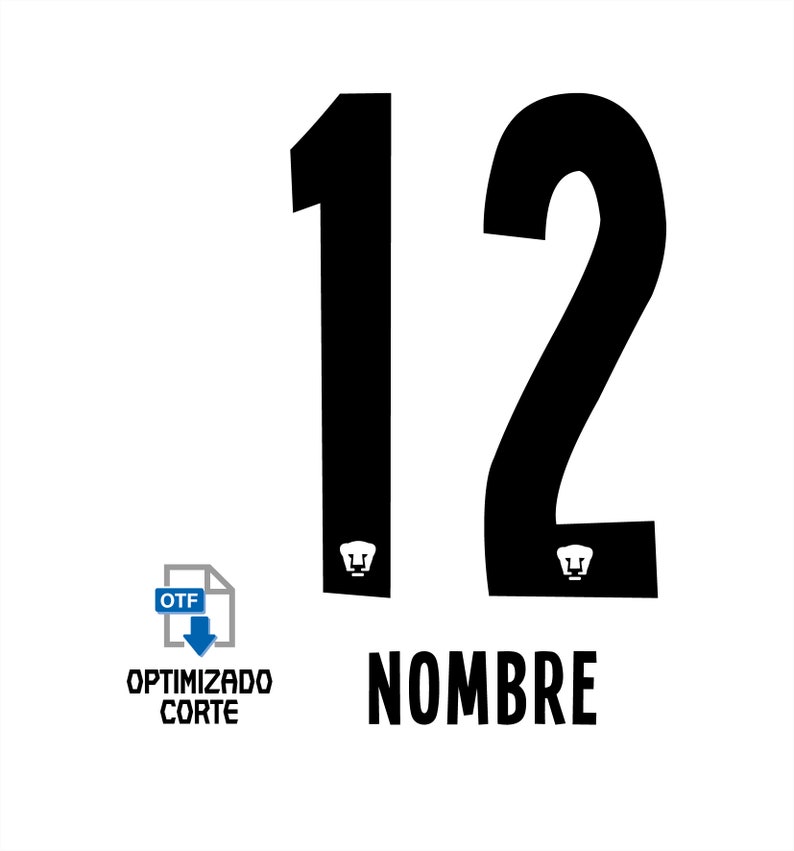 Font Vector Pumas Unam 2023/2024 Font SVG AI Eps Pdf TTF / Etsy Australia