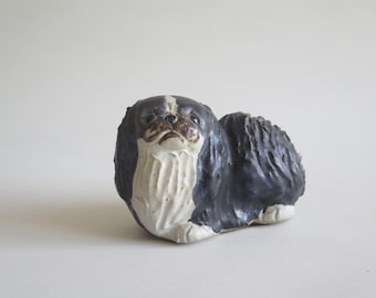 子犬を抱いた少女のヴィンテージ日本製磁器置物 - Etsy 日本