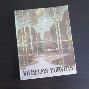 VILHELMS PURVITIS Reproduction Album, Latvian Art History Book, Latvian Retro Painting Book #810-27