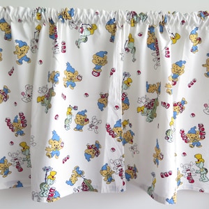 Cotton Valance Kids Room Nursery Curtain Bear Turtle Rabbit #8-03-6