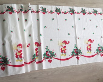 スウェーデン製クリスマスハンドメイドカーテンバランス、ノーム柄