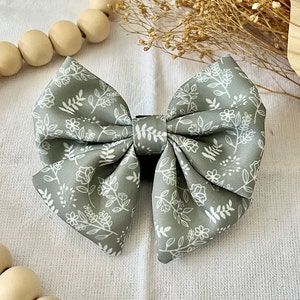 Sage Green Dog Sailor Bow, Girl Sailor Bow, Cute Cat Bow, Cute Dog Bow Tie, Boy Bow Tie, Dog Accessories, Pup Clothing