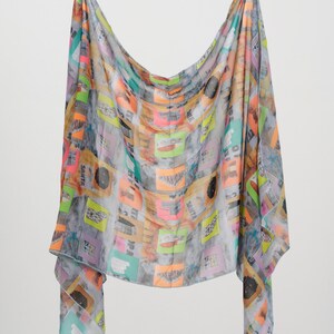 Grid Pink Scarf