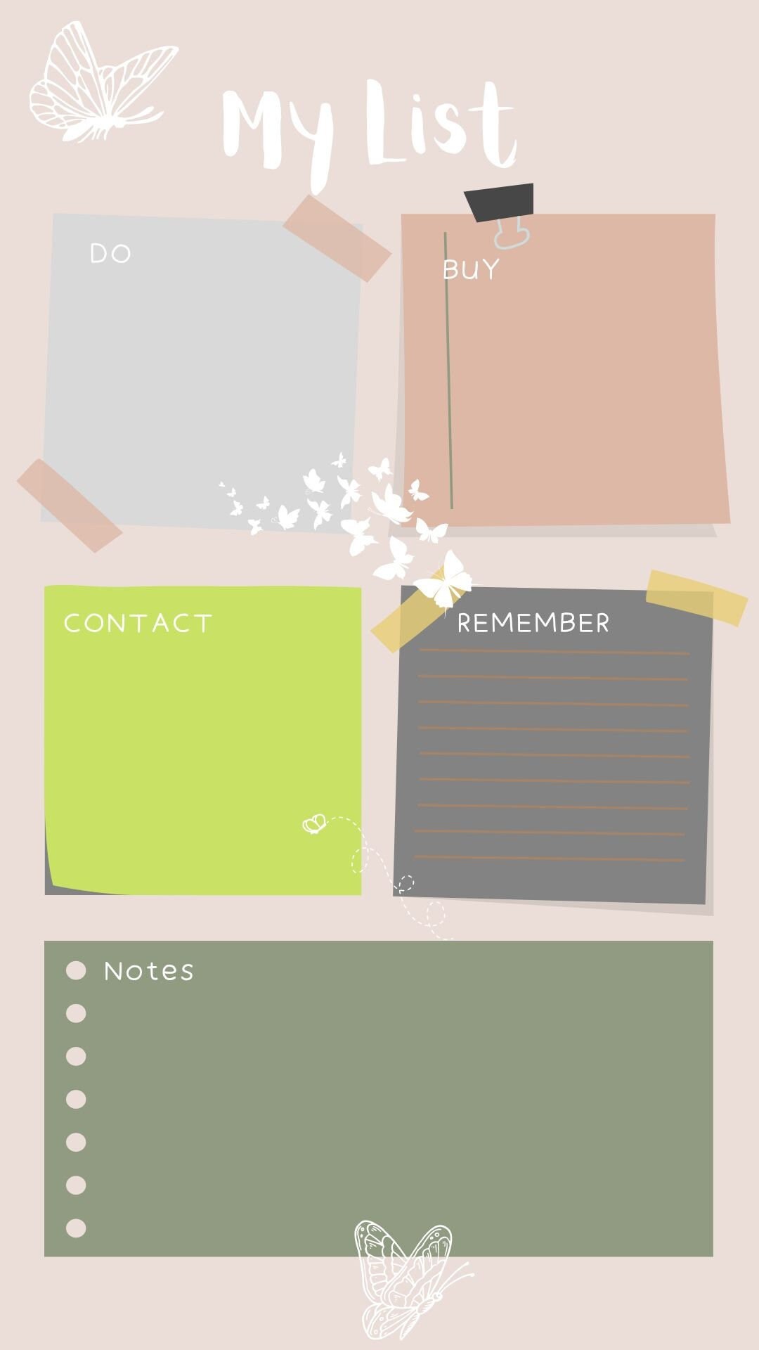 Coloured List, Digital, Editable Printable Download. TODO LIST. - Etsy