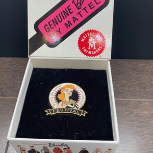 Barbie Limited Edition Pin by Mattel for the 1994, 35th Anniversary Festival with Keepsake box