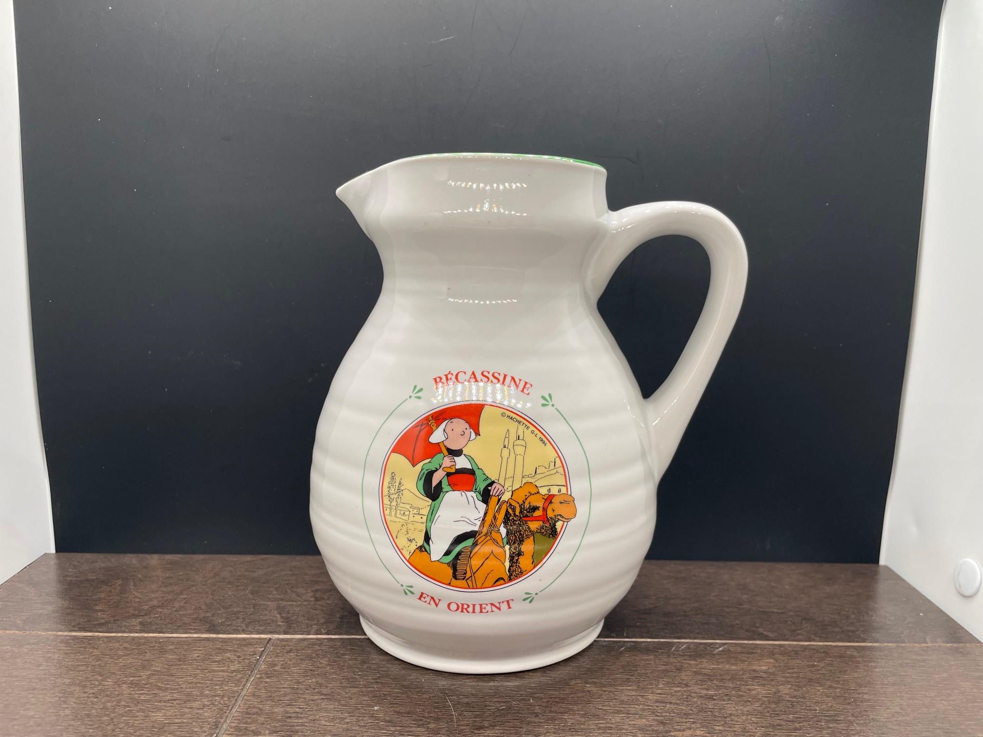 ラグビー　陶器製人形　フランス代表　旧デザイン フランスの瓶 陶器職人 ベカシン アン オリエント フランス地方 1L