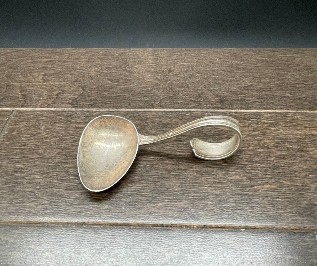 ster Sterling Curved Baby Spoon, Early 20th C Etsy