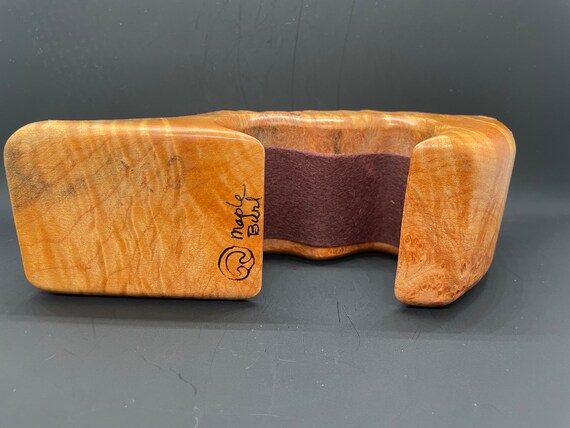 Fred Buss Raw Edge Maple Burl Wood Trinket Box, 1… - image 10