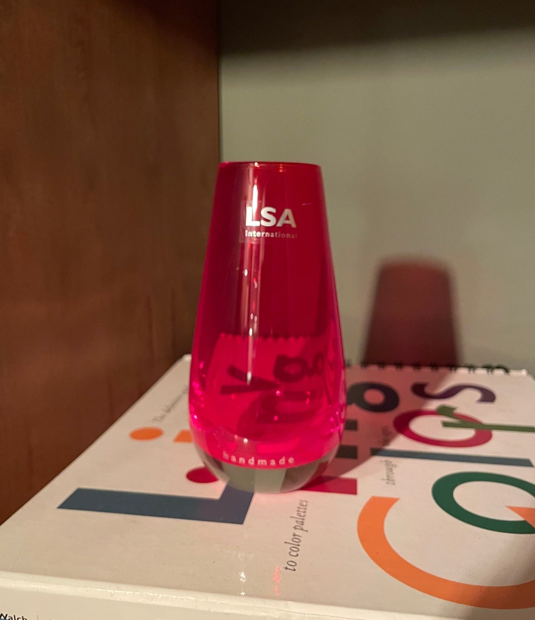 LSA International Hand Blown Red Crystal Bud Vase, Poland Etsy