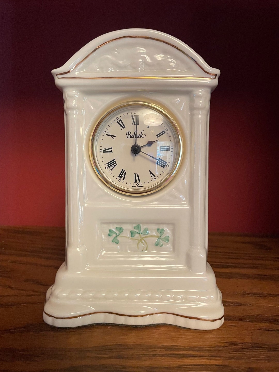Belleek Glenveigh Mantel Millennium 2000 Clock Perfect Condition, Clock