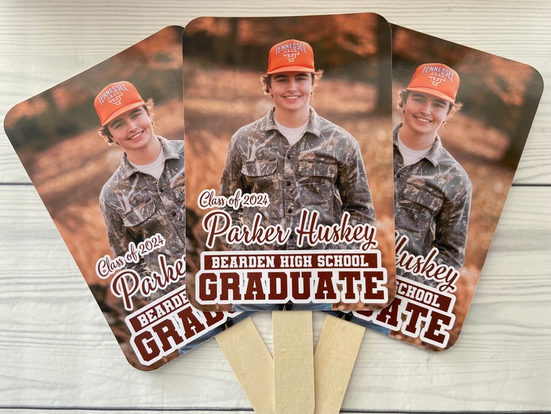 Custom Hand-held Graduation Fans Graduation Fans afbeelding 10