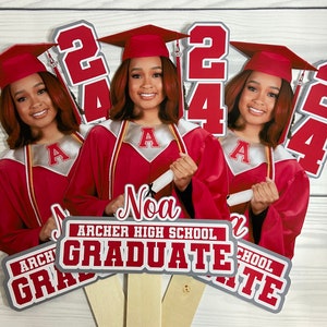 Custom Hand-held Graduation Fans Graduation Fans afbeelding 5