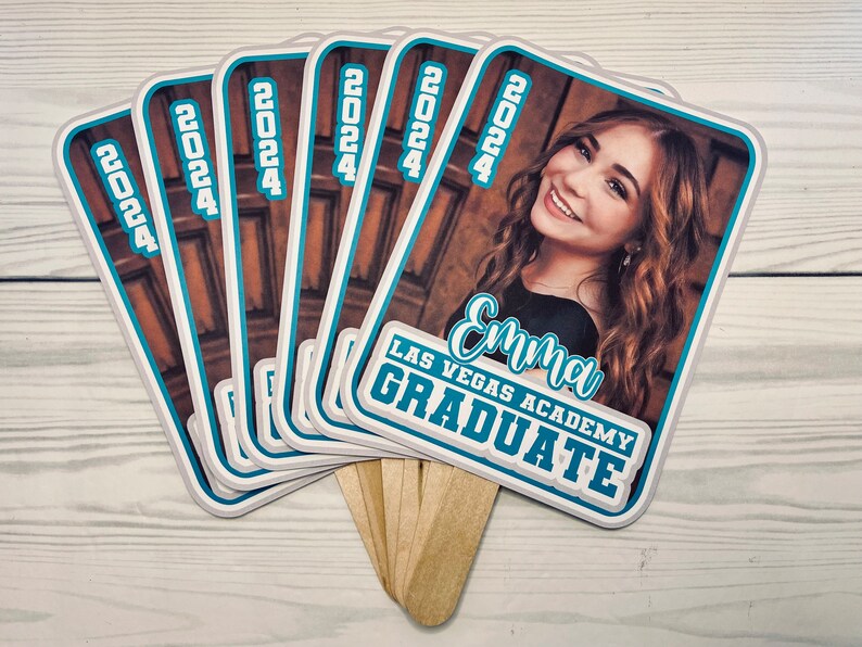 Custom Hand-held Graduation Fans Graduation Fans Shape