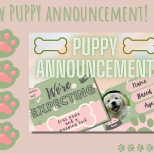 New puppy announcement & Monthly Milestone | Welcome puppy | Dog announcement | Announcing New Puppy | Pet celebration FB post | Pet Birth