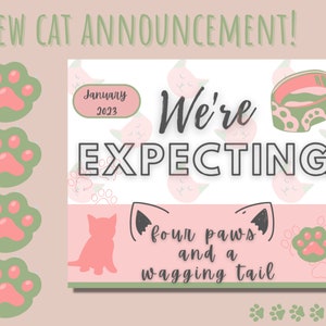 Cat Announcement | New Kitten Announcement | New Family Cat Announcement | New Kitten Announcement | Facebook Announcement for New Kitten