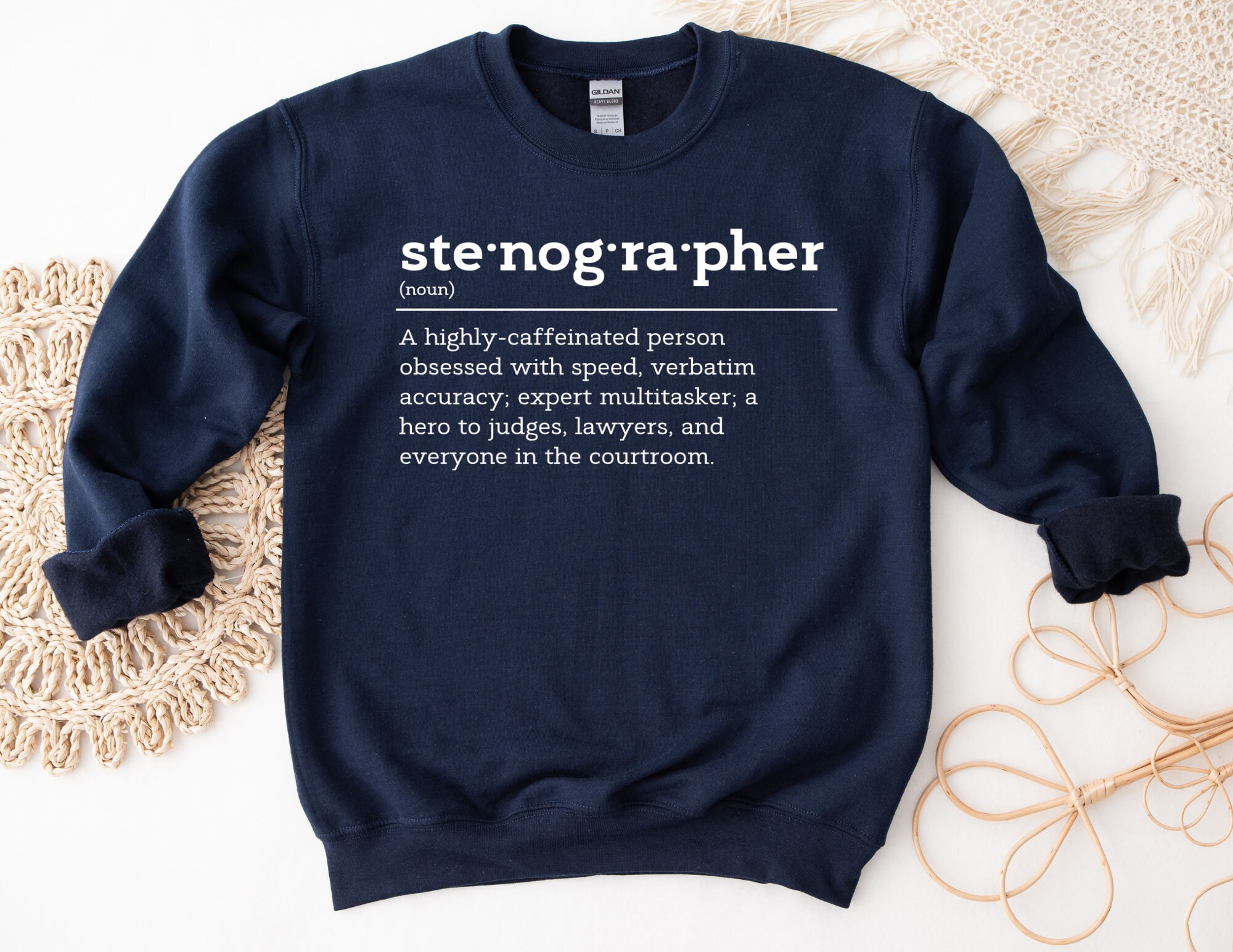 Court Reporter Definition Sweatshirt, Court Reporter Sweatshirt