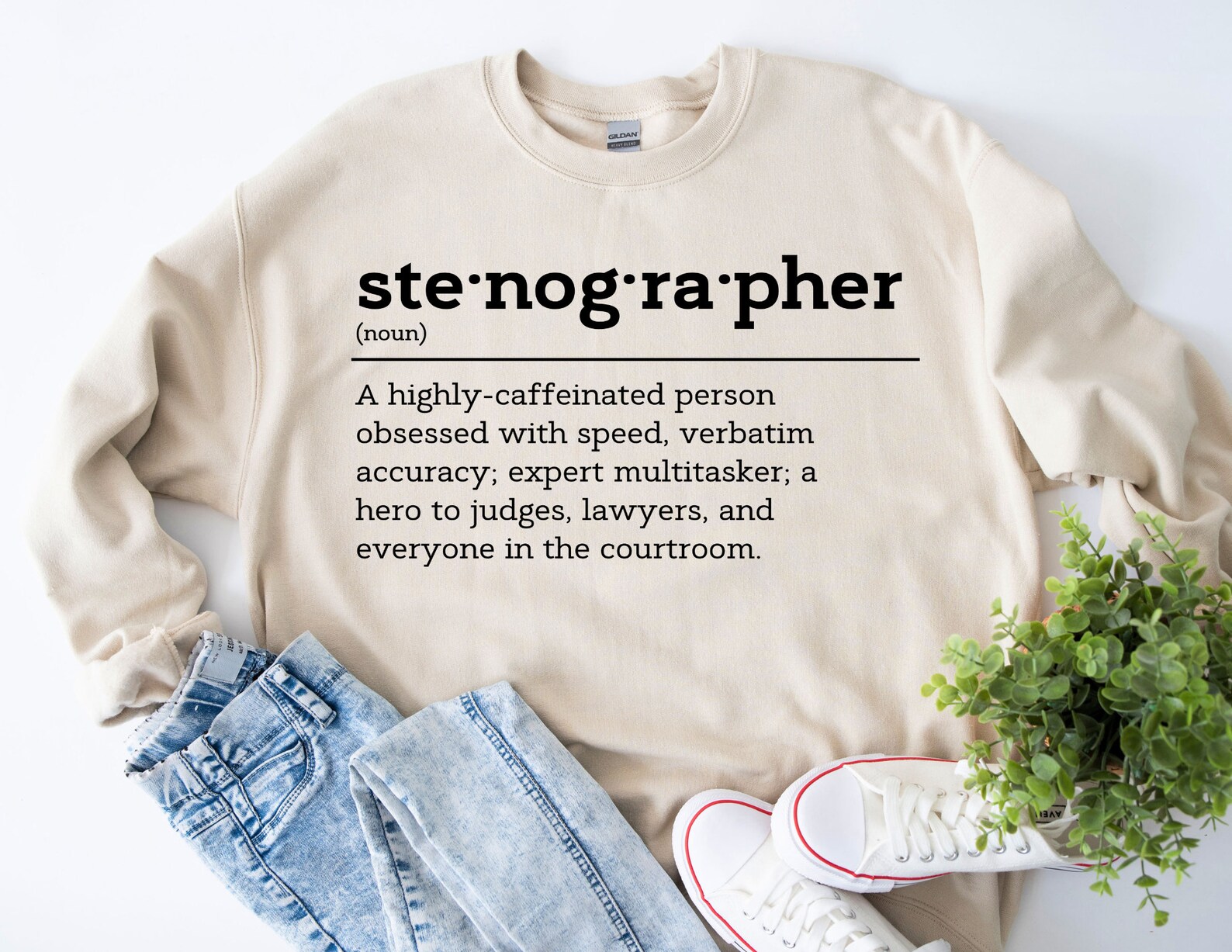 Court Reporter Definition Sweatshirt, Court Reporter Sweatshirt