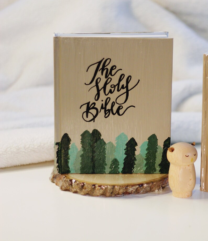 Personalized Children's Bible Hand Painted Baby's Etsy