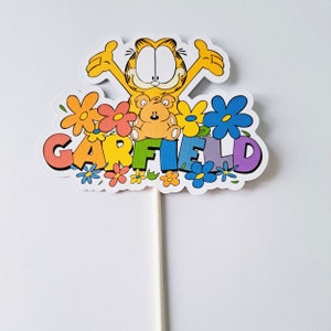 Garfield Cake Topper X1 - Etsy UK