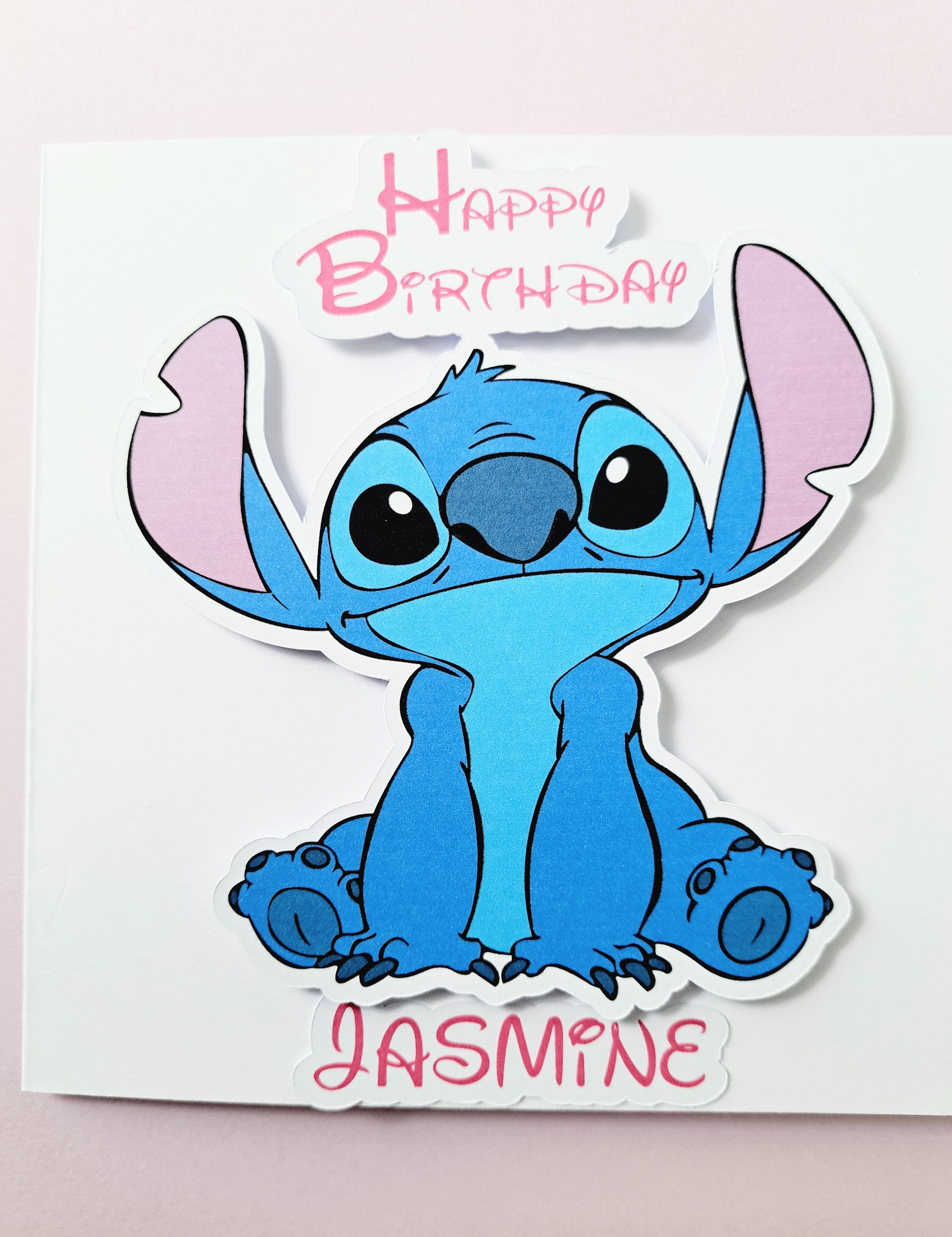 Stitch Birthday Card PERSONALISED X1 - Etsy