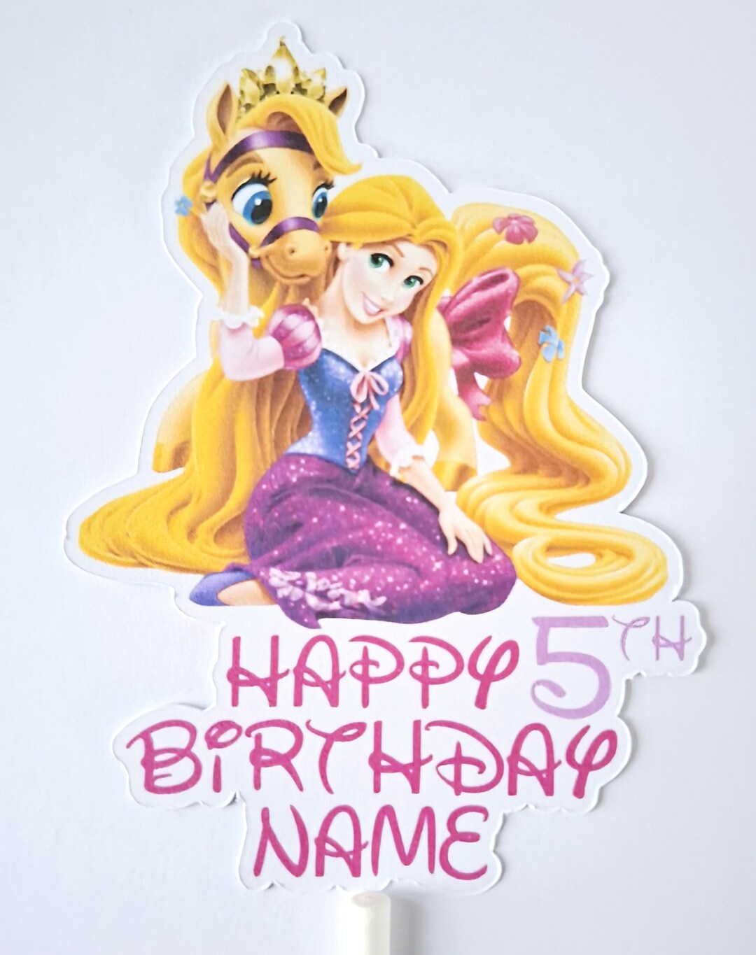 Personalized Princess Birthday Cake Topper, Any Name - Etsy