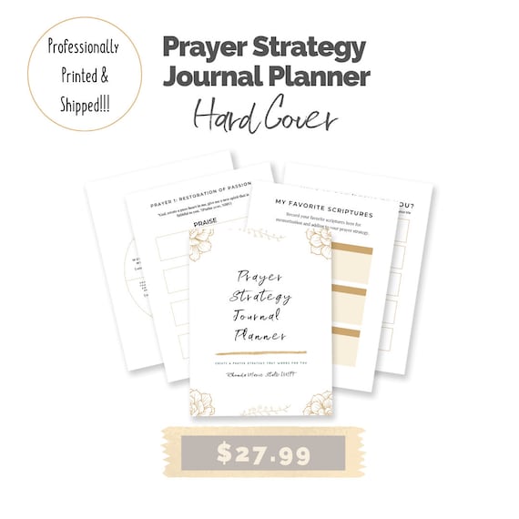 Hard Cover Edition of Prayer Strategy Journal Planner