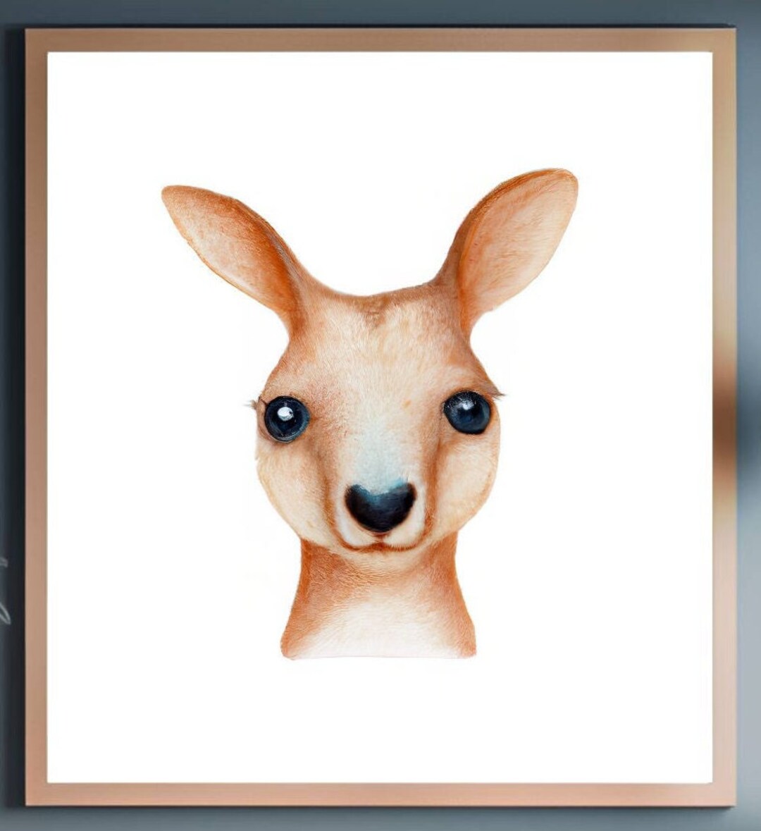 Kangaroo Wall Art Animal Wall Art Wildlife Art Baby Animal Etsy