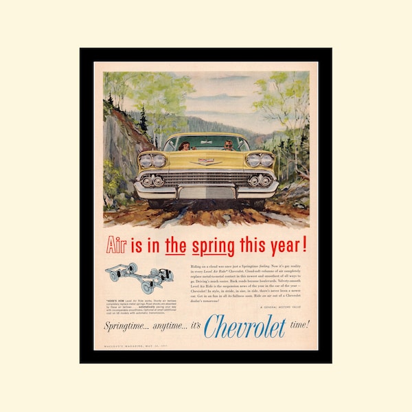 Vintage Car Ad Posters Etsy