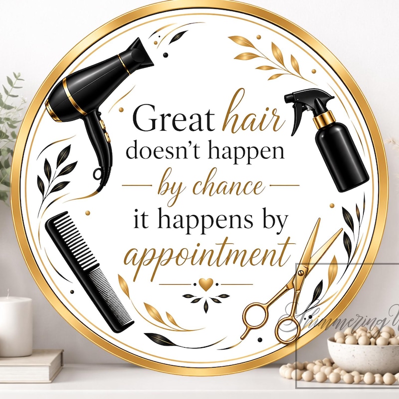 Wreath Sign for Salon - Etsy