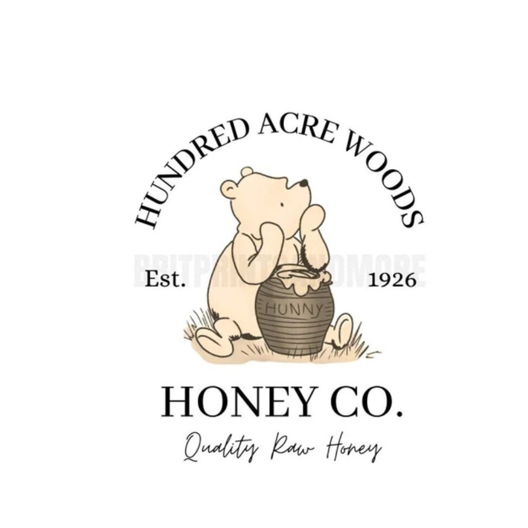 Classic Winnie-the-pooh Hundred Acre Woods Honey Watercolor - Etsy