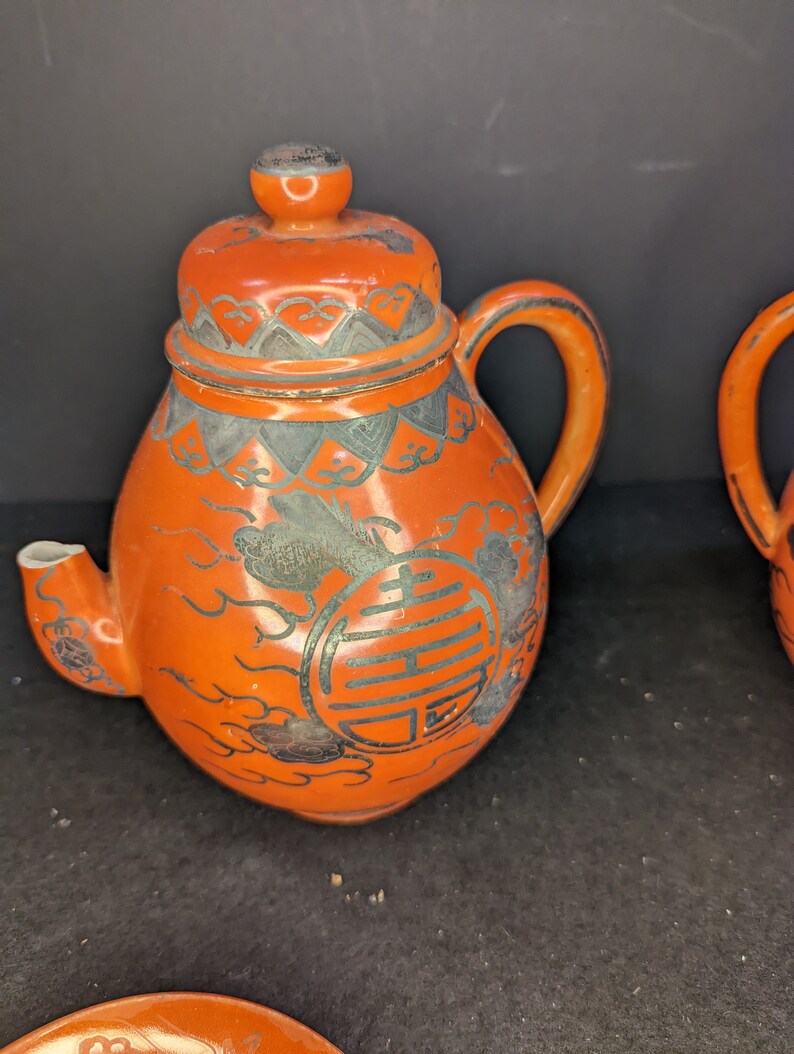 Antique Japanese Tea Set Etsy