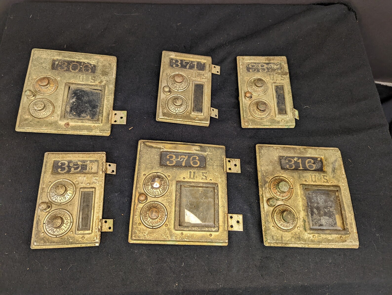 Vintage Post Office Box Doors Etsy