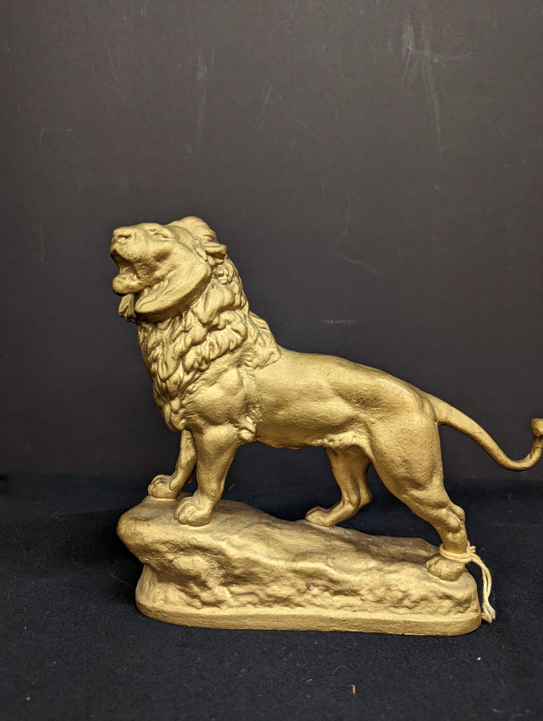 Antique Lion Statue Etsy