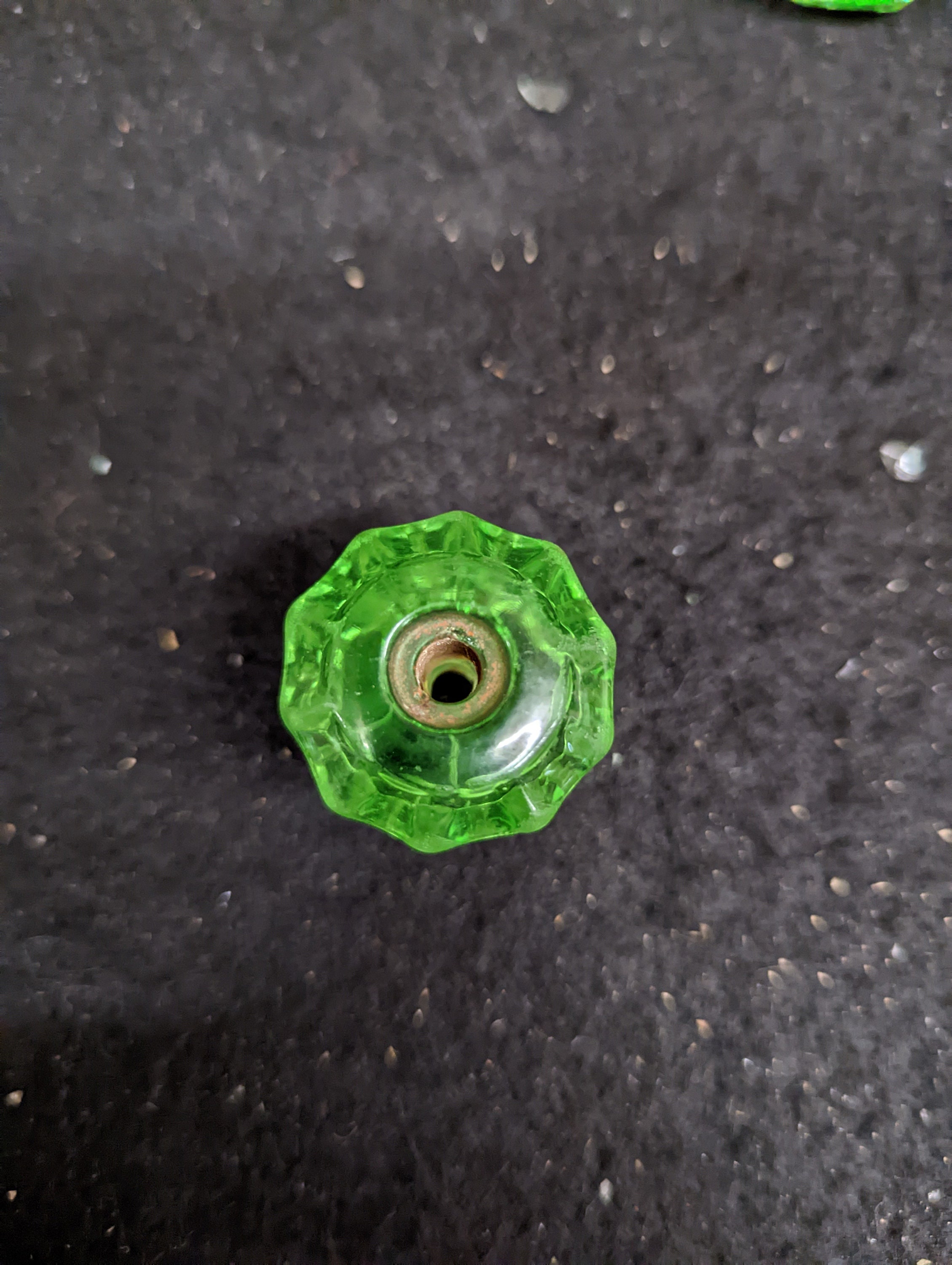 Green Glass Drawer Pulls Etsy