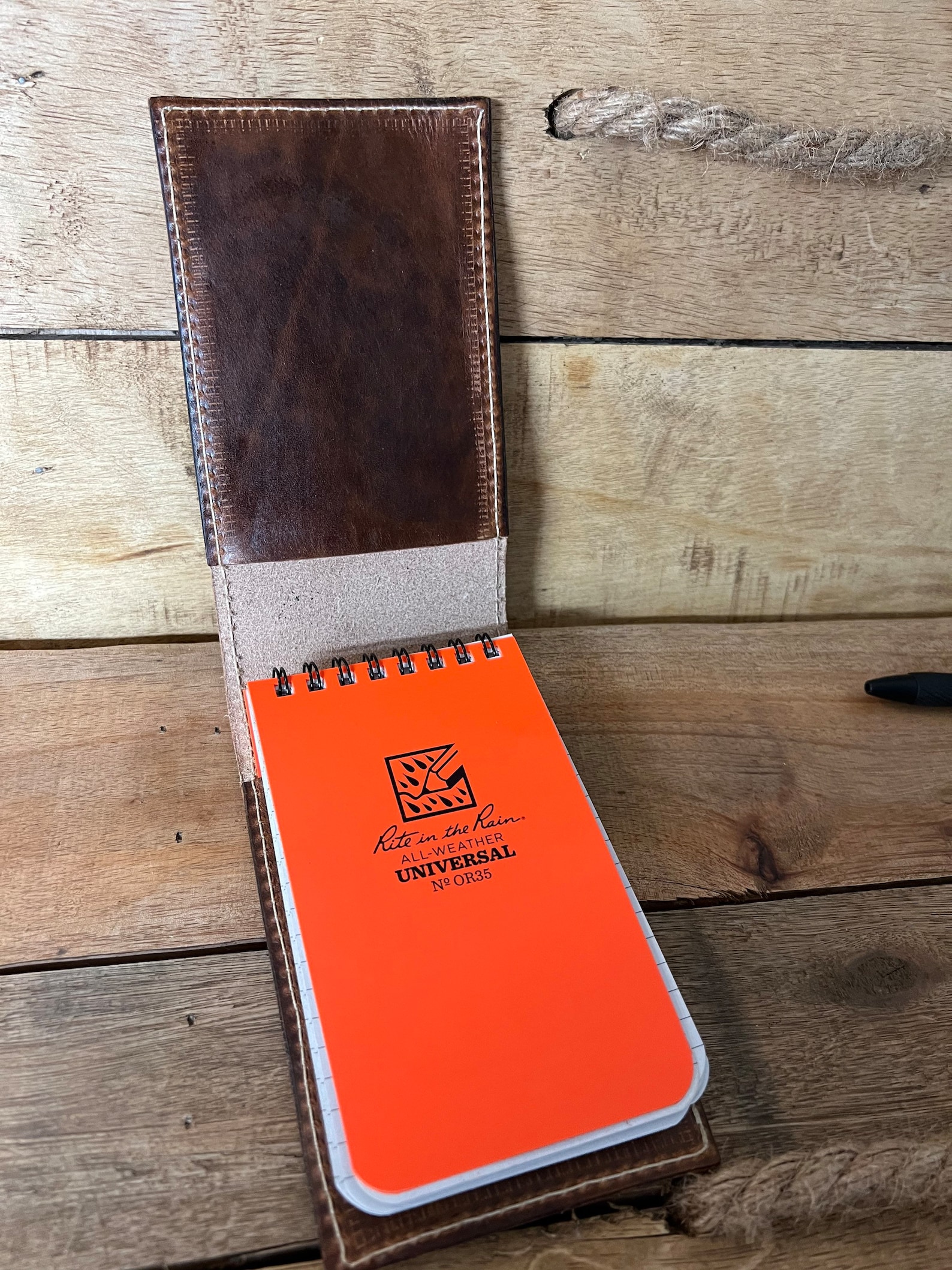 Personalized Handmade Leather Notepad Cover - Etsy