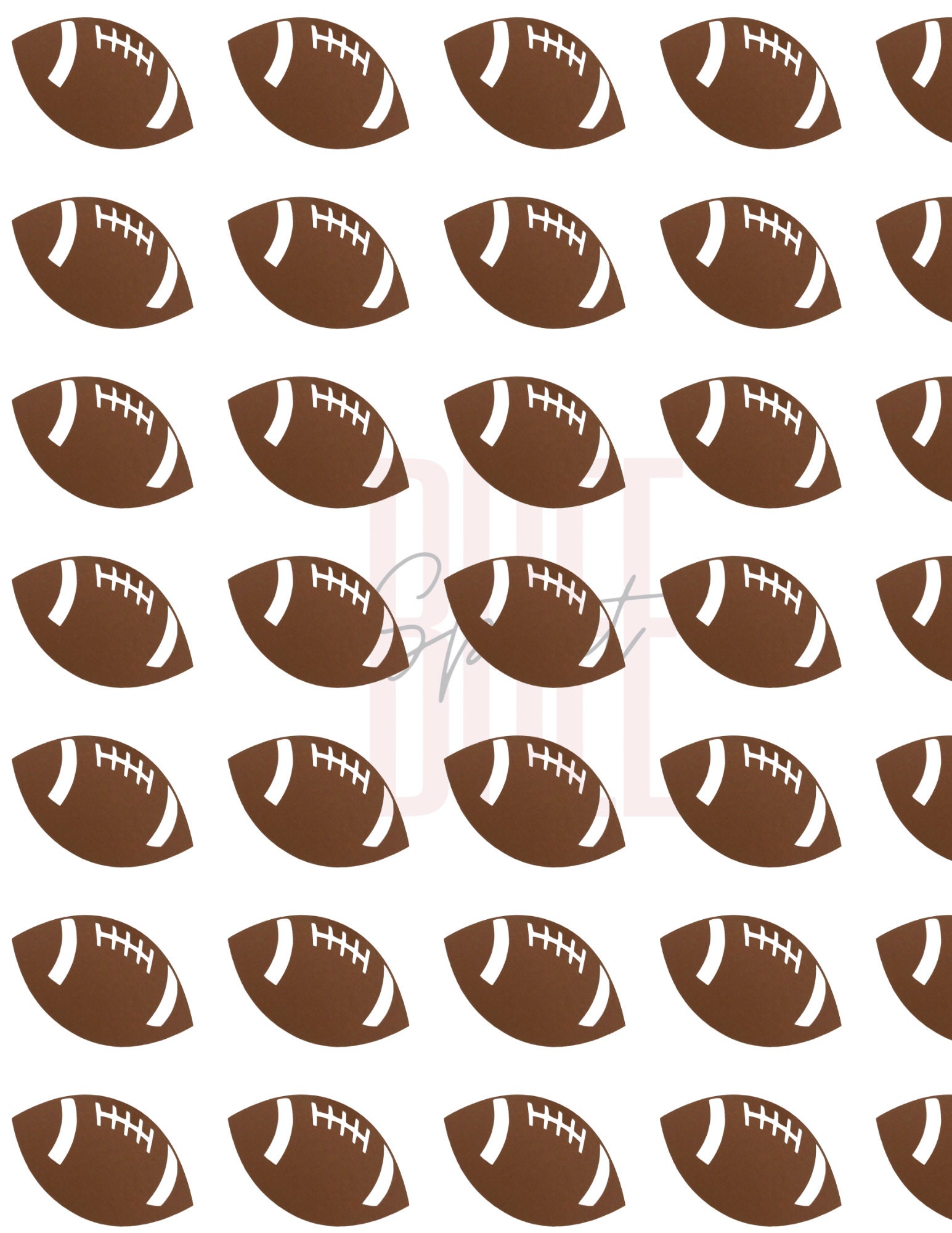 2 Football confetti football cut outs scrapbook decoration diy football piata stuffer