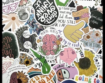 Pegatinas de salud mental - Sin REPETICIONES