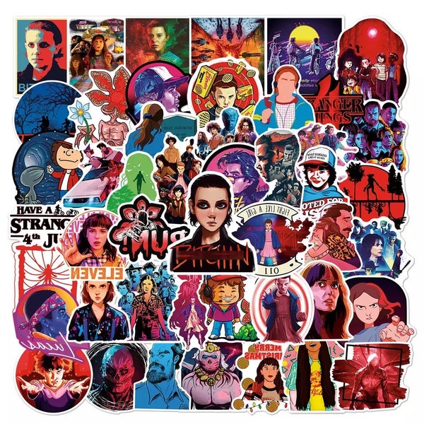 Stranger Things Stickers  - Vinyl Stickers - Waterproof Stickers - No REPEATS