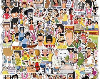10 - 100 Bob's Burgers Vinyl Stickers - NO REPEATS