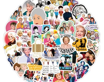 Golden Girls Stickers: Waterproof Vinyl Decals - No Repeats