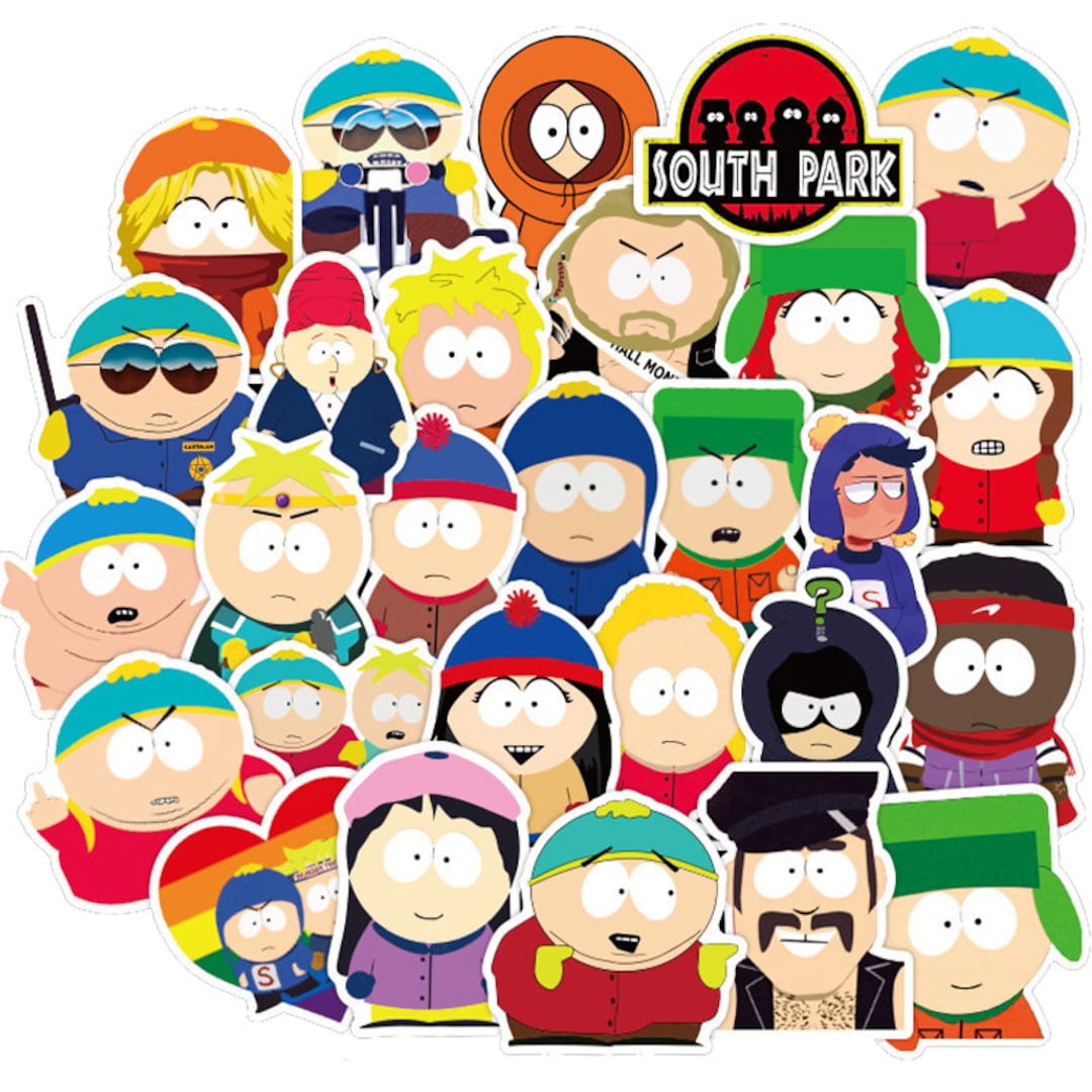 South Park Stickers Vinyl Stickers Waterproof Stickers Etsy