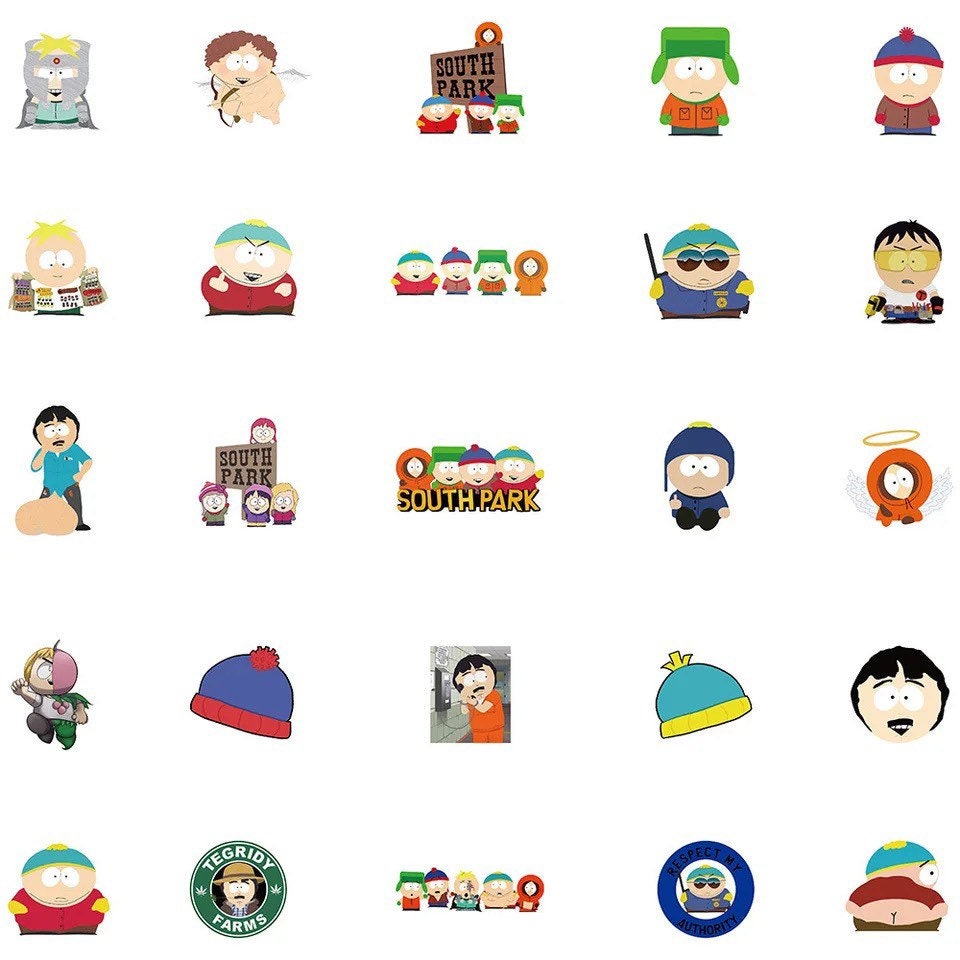 South Park Stickers Vinyl Stickers Waterproof Stickers No REPEATS 